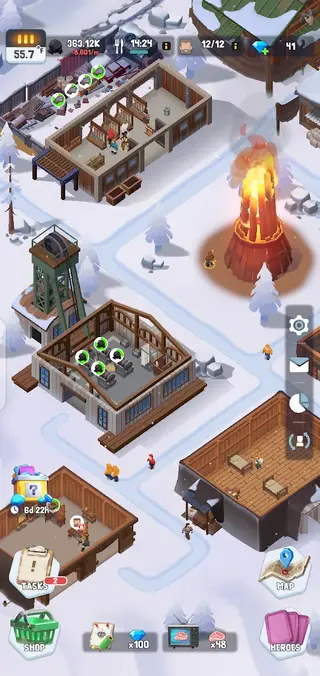 Screenshot Of Frozen City Mod Apk