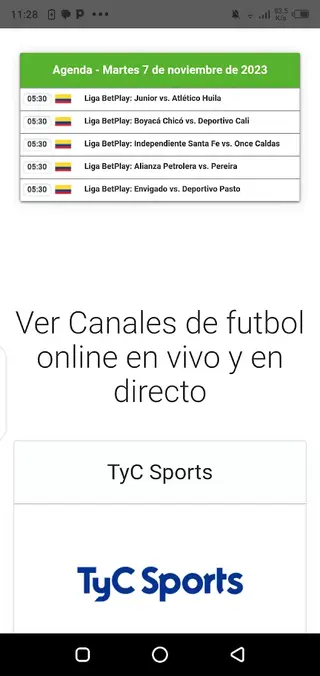 Screenshot of Futbol Libre TV Apk