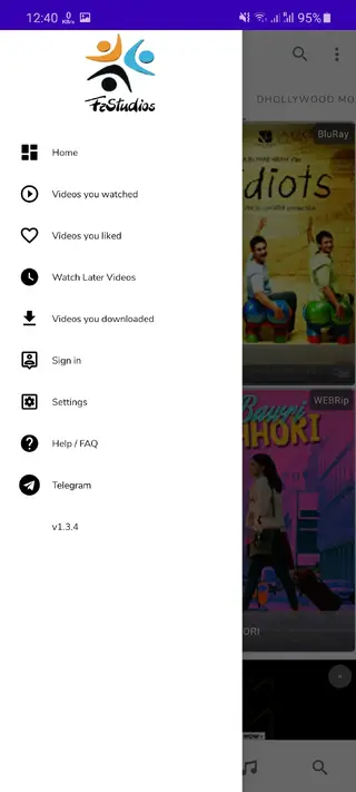 Screenshot of FzMovies Download