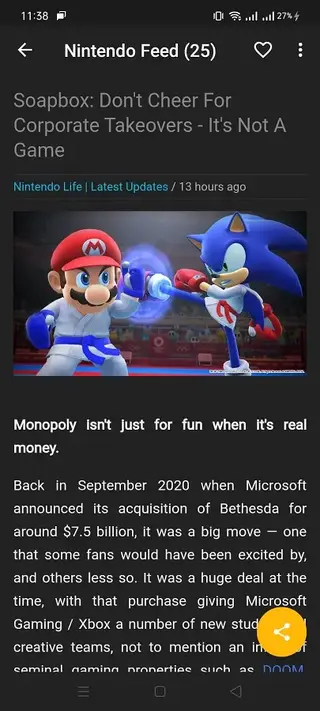 Screenshot of Game Assist