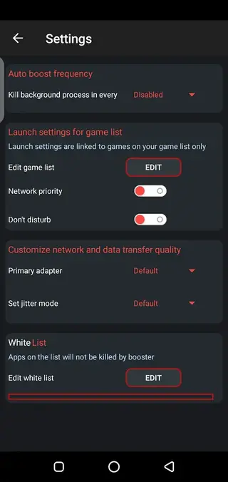 Screenshot of Game Booster VIP GFX Lag Fix
