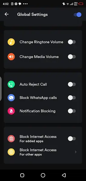 Screenshot of Game Mode Android