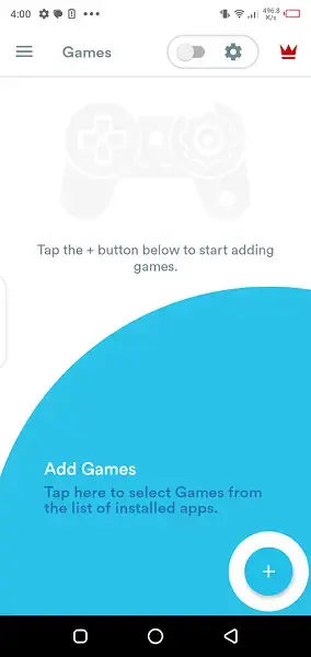 Screenshot of Game Mode Apk