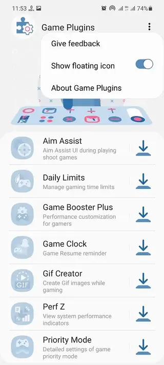 Screenshot of Game Plugins App