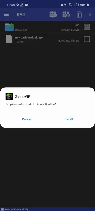 Screenshot of GameVIP