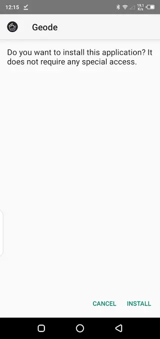 Screenshot of Geode Android