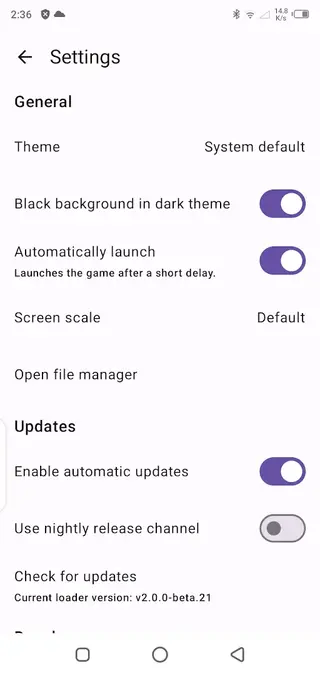 Screenshot of Geode App