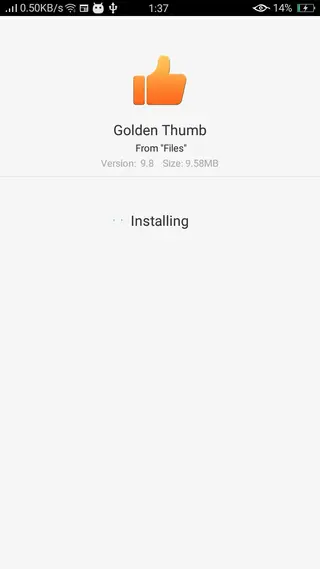 Screenshot of Golden Thumb For Android