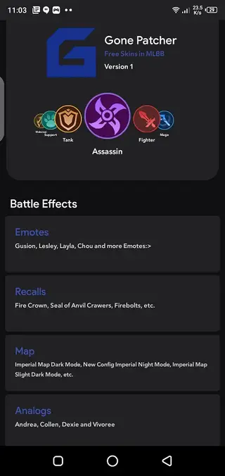 Screenshot of Gone Patcher ML