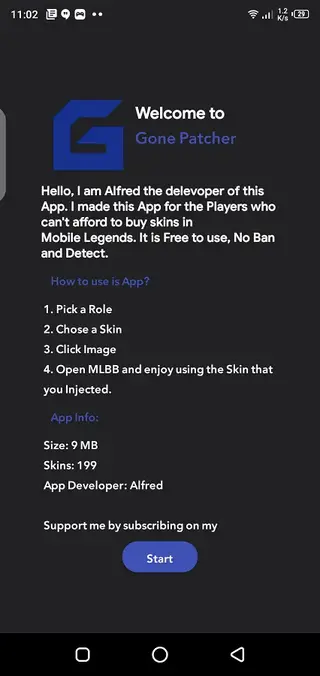 Screenshot of Gone Patcher Apk