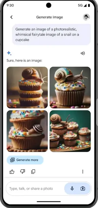 Screenshot of Google Gemini Android