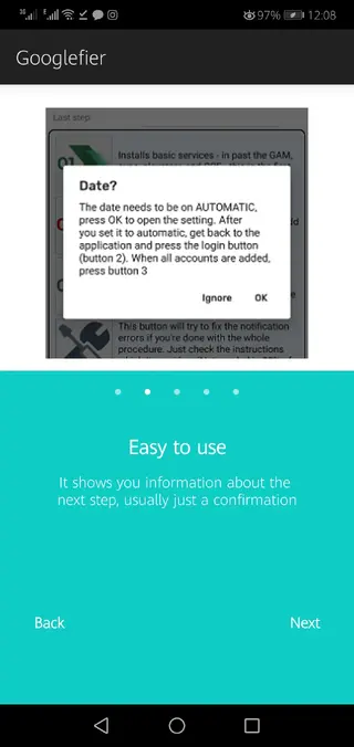 Screenshot of Googlefier