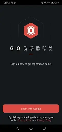 Screenhot of GOROBUX App