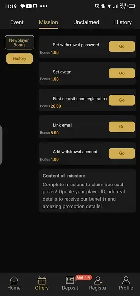 Screenshot of Gully Bet