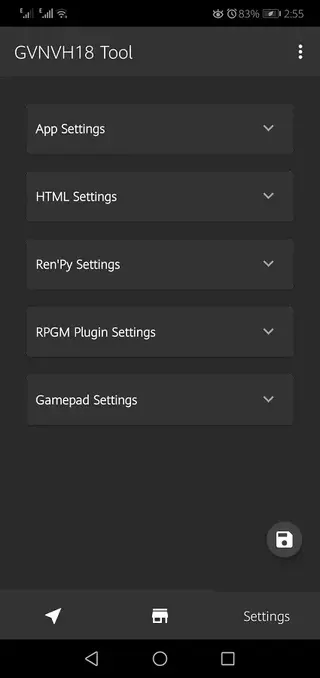 Screenhot of GVNVH18 Tool App