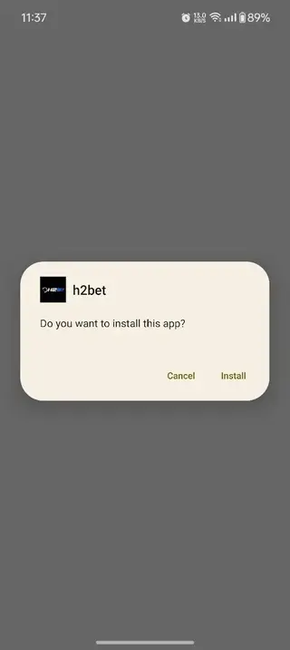Screenshot of H2Bet Download