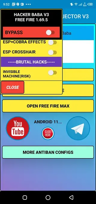 Screenshot of Hacker Baba Injector