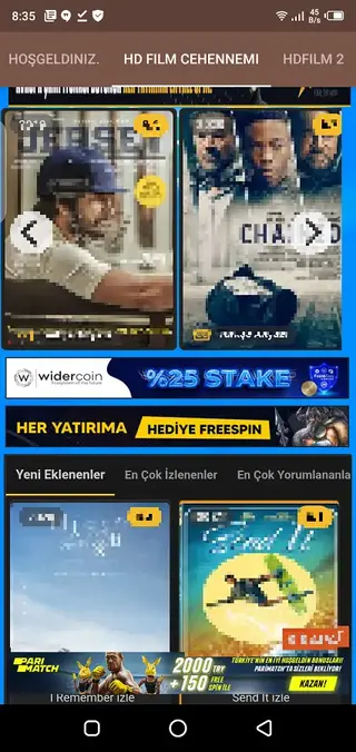 Screenshot of HDFilmCehennemi Android
