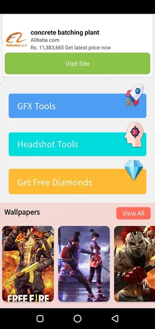 Screeenshot of Headshot GFX Tool Apk