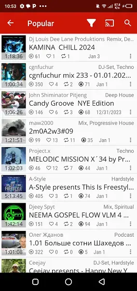 Screenshot of Hearthis Apk
