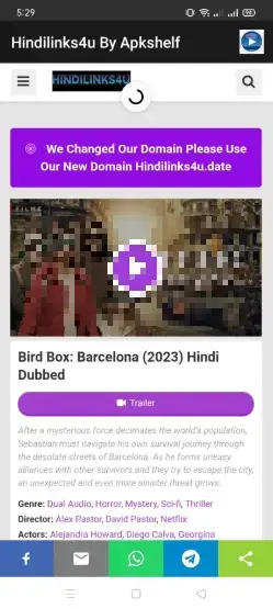 Screenshot of Hindiinks4u Android