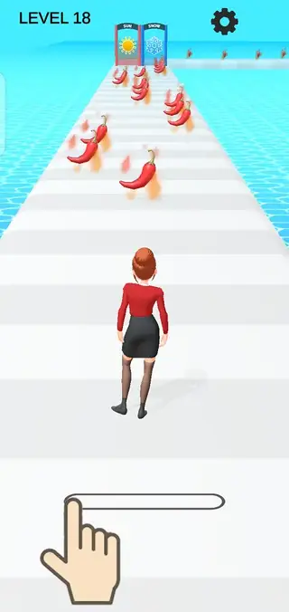 Screenshot of Hot Run 3D Game