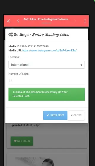 Screenshot of IG Best Apk Likes