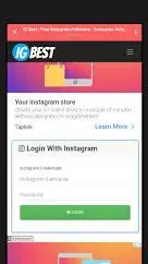 Screenshot of IG Best Apk Login