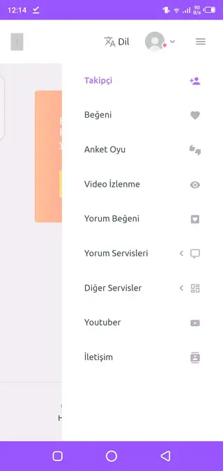 Screenshot of Instazero App