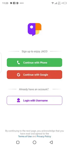 Screenshot of Jaco Live Android