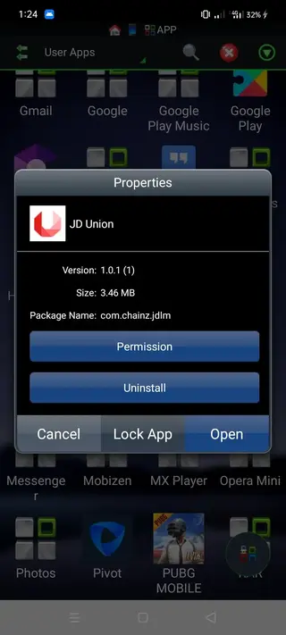 Screenshot of JD Union