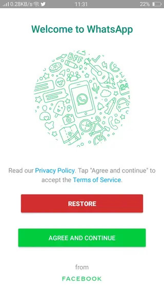 Screenshot of JTWhatsApp