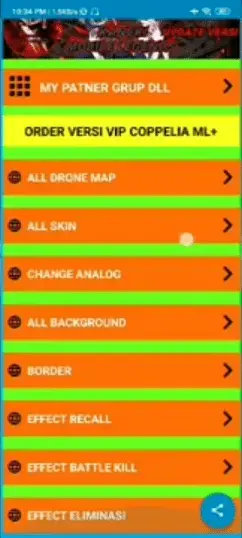 Screenshot of Kaneki ML Injector Apk