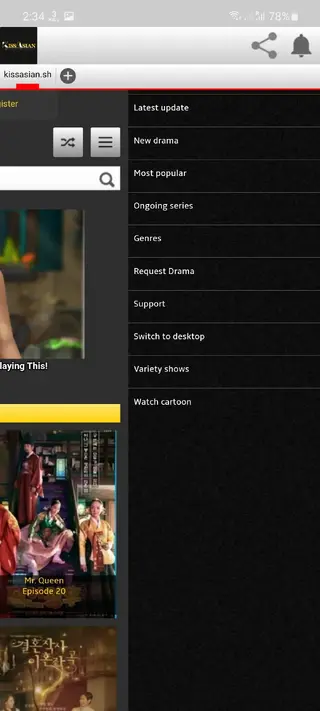 Screenshot of KissAsian.sh Download