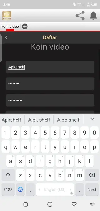 Screenshot of KoinVideo Apk