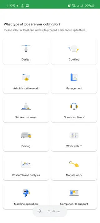 Screenshot of Kormo Job App