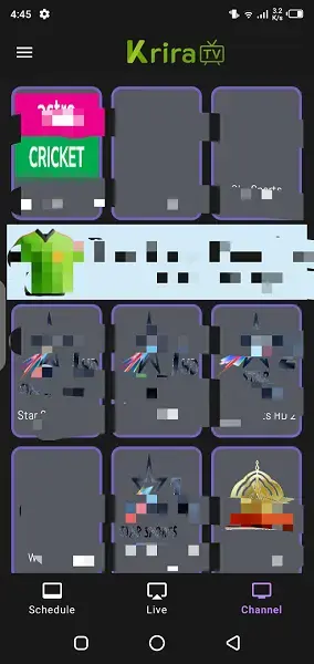 Screenshot of Krira TV App