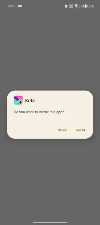 Screenshot of Krita TV
