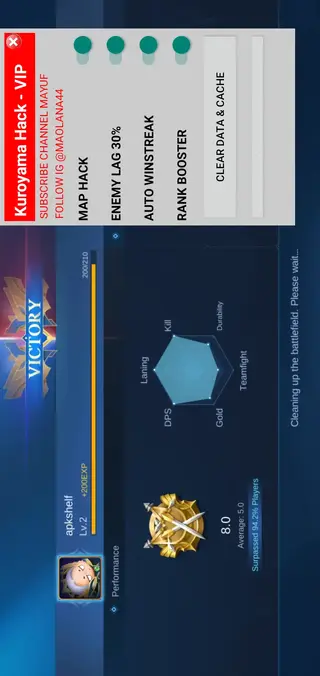 Screenshot of Kuroyama Hack VIP App