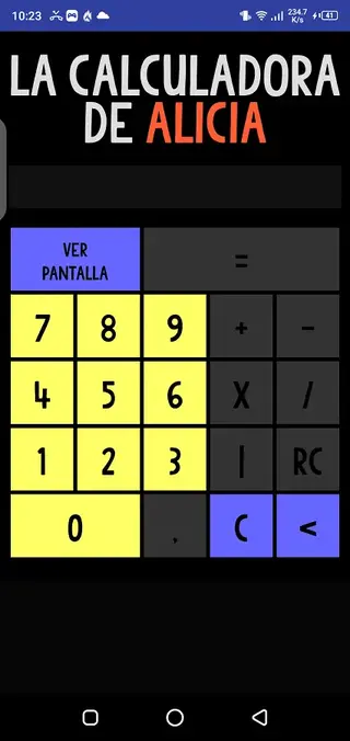 Screenshot of La Calculadora De Alicia Android
