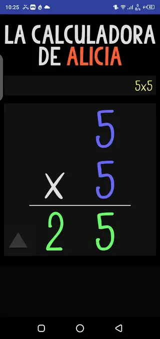 Screenshot of La Calculadora De Alicia App