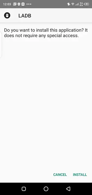 Screenshot of LADB Download