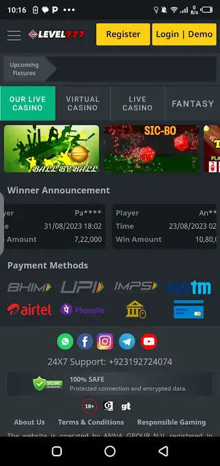 Screenshot of Level 777