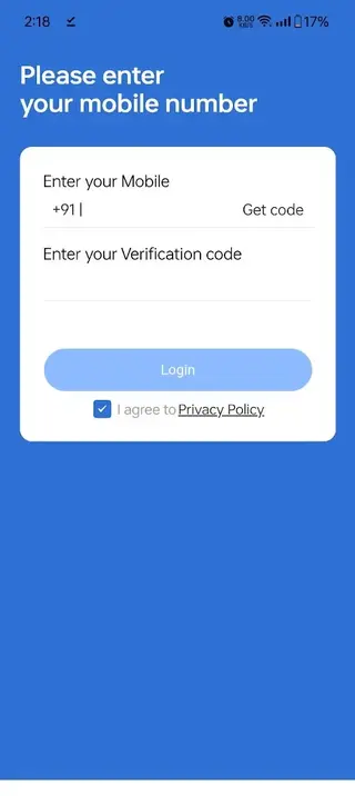 Screenshot of LG Money App