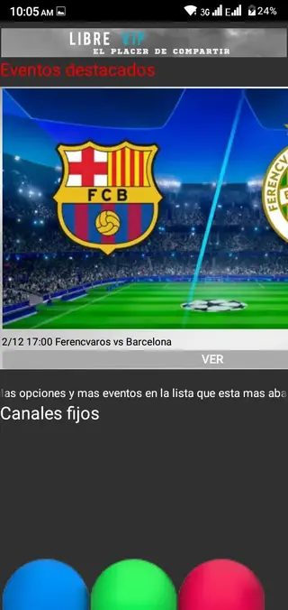 Screenshot of Libre VIP