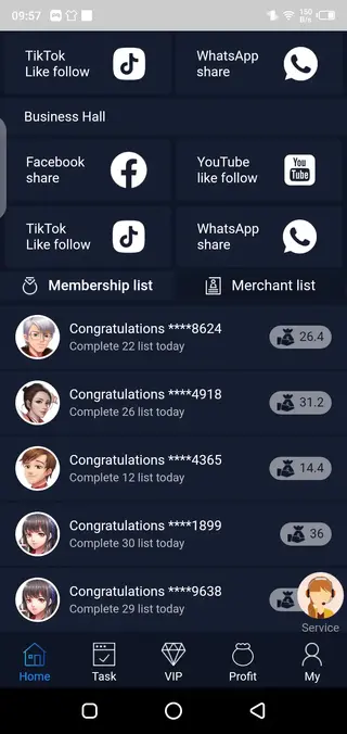 Screenshot of Like Share Apk