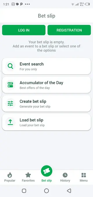 Screenshot of Linebet Download