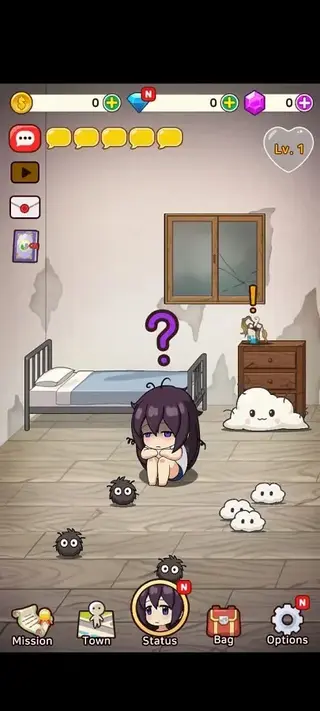 Screenshot of Lonely Girl Apk 2D Game