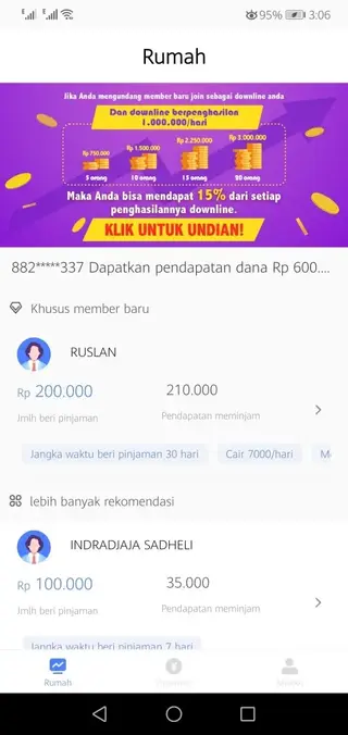 Screenshot of Love Money Apk