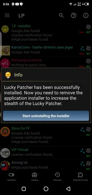 Screeenshot of LP Installer